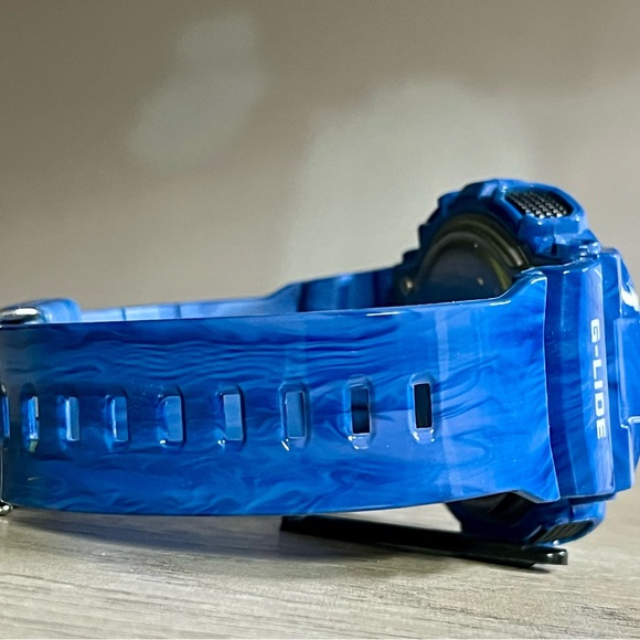 Casio g-shock G-Lide Ocean Blue watch Timepiece gax-100ma - Picture 7 of 12